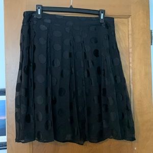 Black Polka Dot Skirt